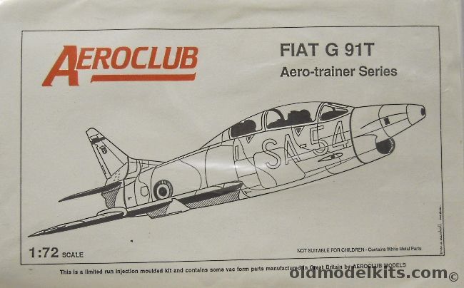 Aeroclub 1/72 Fiat G-91T Two Seat Trainer - Bagged plastic model kit